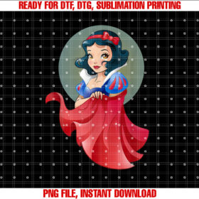 Disney Snow White Stylized Shirt  PNG, DTF, DTG, Sublimation Design