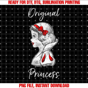 Disney Snow White the Original Princess Portrait Shirt  PNG, DTF, DTG, Sublimation Design