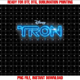 Disney Tron Legacy Official 2010 Movie Logo Shirt  PNG, DTF, DTG, Sublimation Design