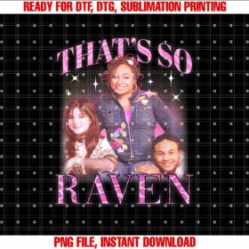 Disney Thats So Raven Main Cast Vintage Group Shot Shirt  PNG, DTF, DTG, Sublimation Design