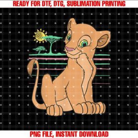 Disney the Lion King Young Nala 90s Shirt  PNG, DTF, DTG, Sublimation Design