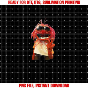 Disney the Muppets Cool Animal Sunglasses Color Portrait Shirt  PNG, DTF, DTG, Sublimation Design