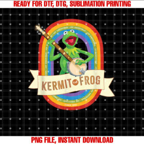 Disney the Muppets Kermit the Frog Spreading Joy Since 1955 Shirt  PNG, DTF, DTG, Sublimation Design