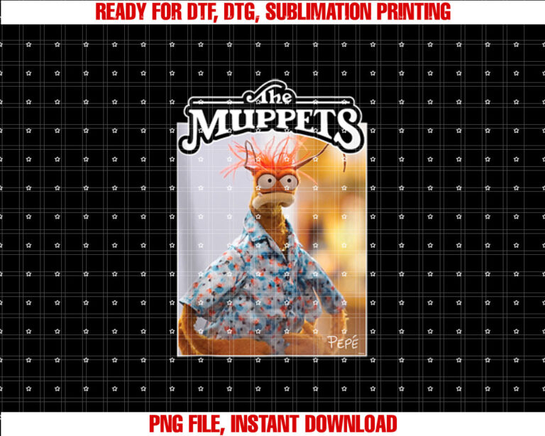 Disney the Muppets Pepã the King Prawn Meme Hero Okay Shirt  PNG, DTF, DTG, Sublimation Design