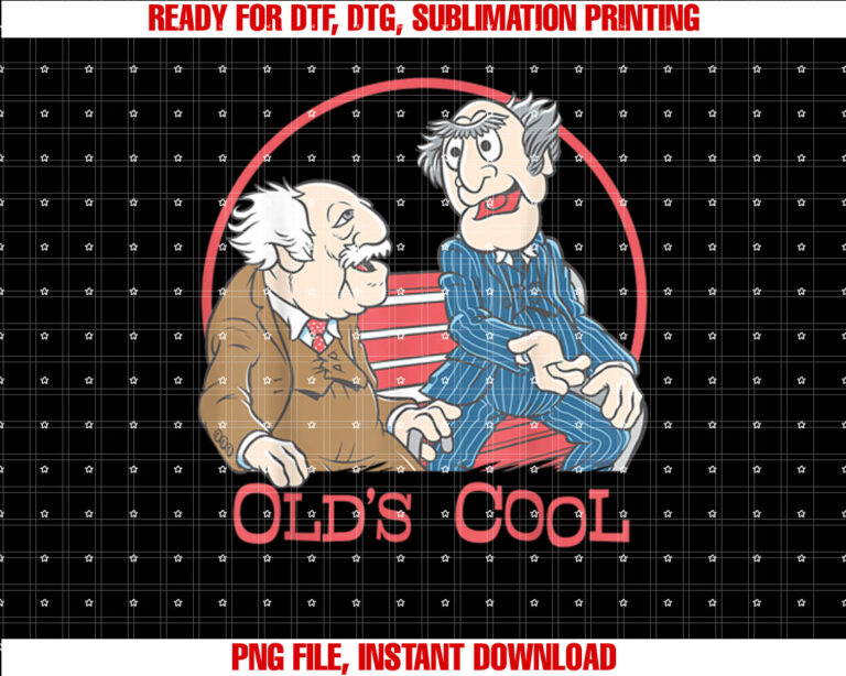 Disney the Muppets Statler and Waldorf Olds Cool Shirt  PNG, DTF, DTG, Sublimation Design