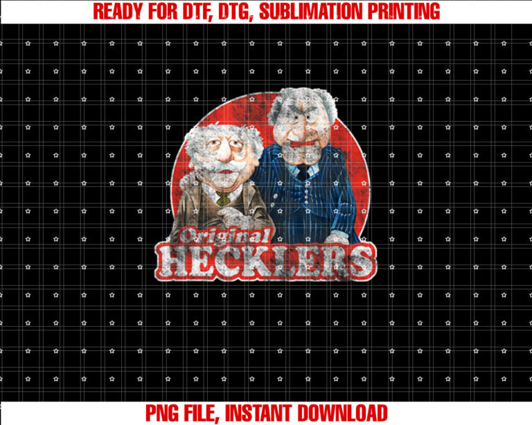 Disney the Muppets the Original Hecklers Distressed Poster Shirt  PNG, DTF, DTG, Sublimation Design