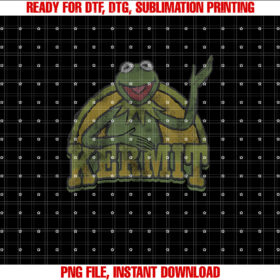 Disney the Muppets Vintage Retro Kermit the Frog Smile Logo Shirt  PNG, DTF, DTG, Sublimation Design