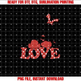 Disney Valentines Mickey Minnie Love Hug Shirt  PNG, DTF, DTG, Sublimation Design