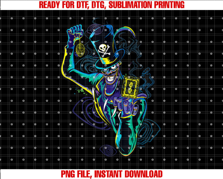Disney Villains Dr Facilier Voodoo Magic Shirt  PNG, DTF, DTG, Sublimation Design