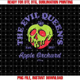 Disney Villains Evil Queens Apple Orchard Shirt  PNG, DTF, DTG, Sublimation Design