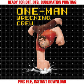 Disney Wreck It Ralph 2 Wrecking Crew Graphic Shirt  PNG, DTF, DTG, Sublimation Design