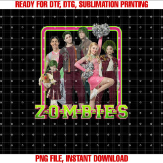 Disney Zombies Friend Group Shirt  PNG, DTF, DTG, Sublimation Design
