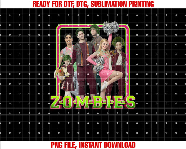 Disney Zombies Friend Group Shirt  PNG, DTF, DTG, Sublimation Design