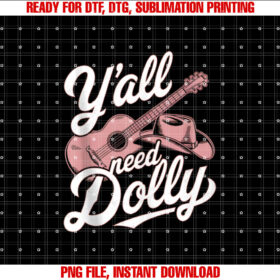 Dolly Youth Vintage Women First Name Dolly Shirt  PNG, DTF, DTG, Sublimation Design