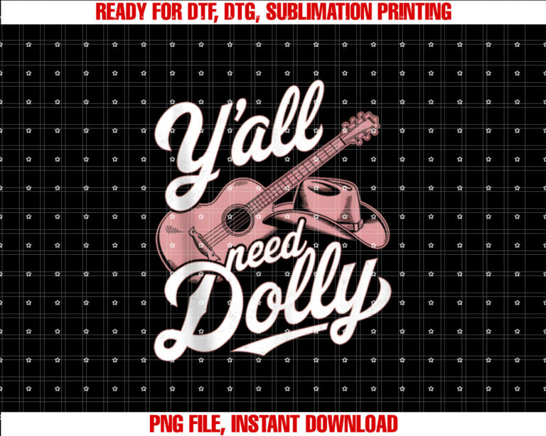 Dolly Youth Vintage Women First Name Dolly Shirt  PNG, DTF, DTG, Sublimation Design
