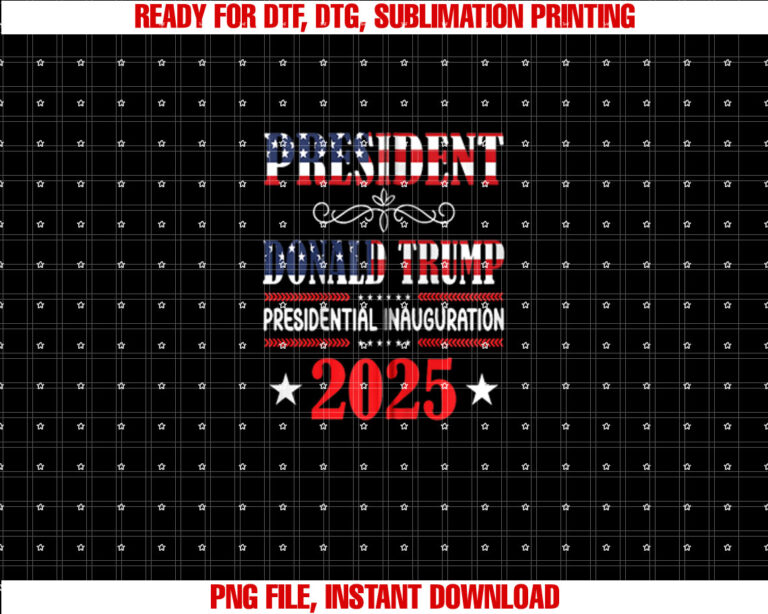 Donald Trump Inauguration Day 2025 47th Usa President Gifts Zip Shirt  PNG, DTF, DTG, Sublimation Design