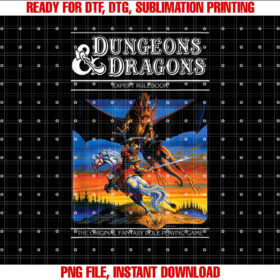 Dungeons Dragons Vintage Expert Rulebook Shirt  PNG, DTF, DTG, Sublimation Design