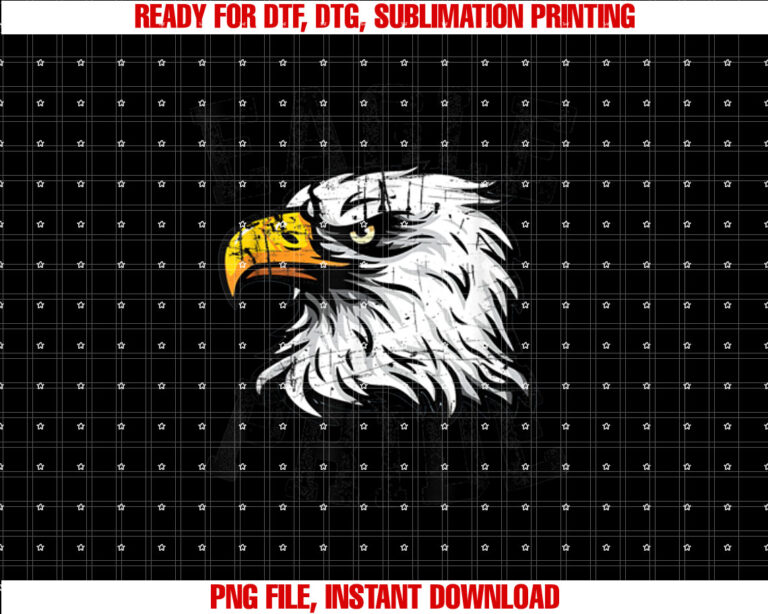 Eagle Spirit Wear Game Day School Mascot Sport Fan Team Shirt  PNG, DTF, DTG, Sublimation Design