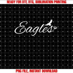 Eagles Mascot School Sports Fan Team Spirit Back to School Shirt  PNG, DTF, DTG, Sublimation Design