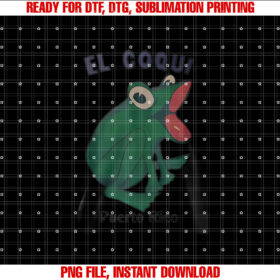 El Coqui Puerto Rico Frog Shirt  PNG, DTF, DTG, Sublimation Design