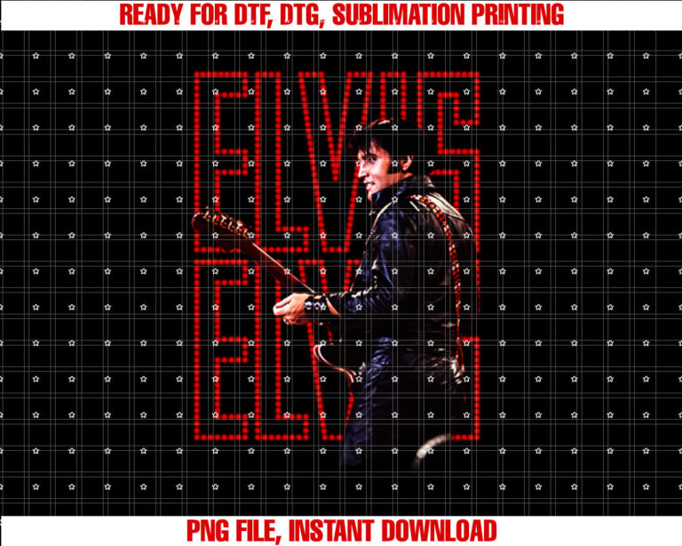 Elvis Presley Official 68 Comeback Special Shirt  PNG, DTF, DTG, Sublimation Design