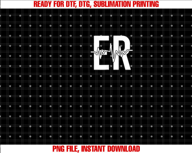 Emergency Department Er Nurse Front Back Emergency Room Shirt  PNG, DTF, DTG, Sublimation Design