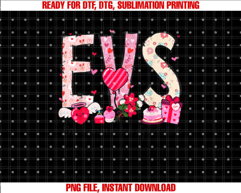 Environmental Specialist Evs Valentines Day Shirt  PNG, DTF, DTG, Sublimation Design