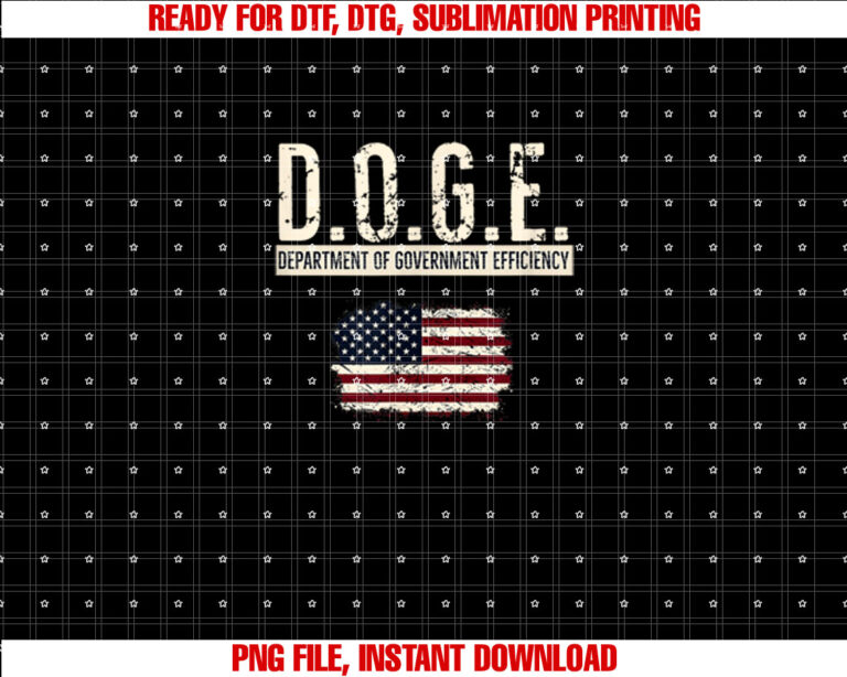 Funny Doge Department of Government Efficiency Doge Shirt  PNG, DTF, DTG, Sublimation Design