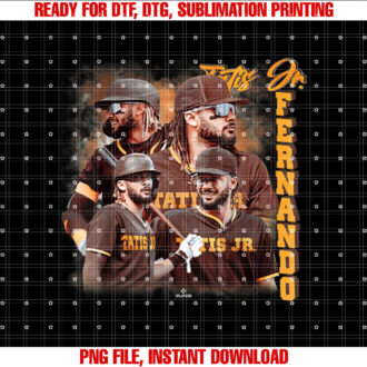 Fernando Tatis Jr San Diego Baseball Player Shirt  PNG, DTF, DTG, Sublimation Design