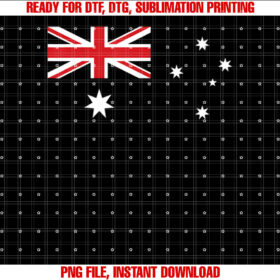 For Australian Flag Day Shirt  PNG, DTF, DTG, Sublimation Design