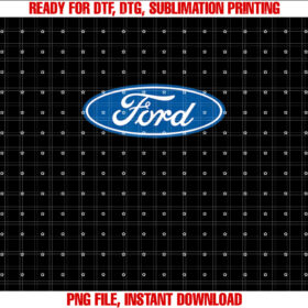 Ford Oval Logo Shirt  PNG, DTF, DTG, Sublimation Design