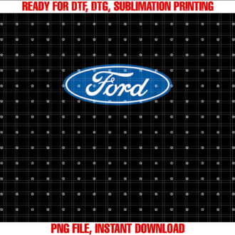 Ford Oval Logo Shirt  PNG, DTF, DTG, Sublimation Design