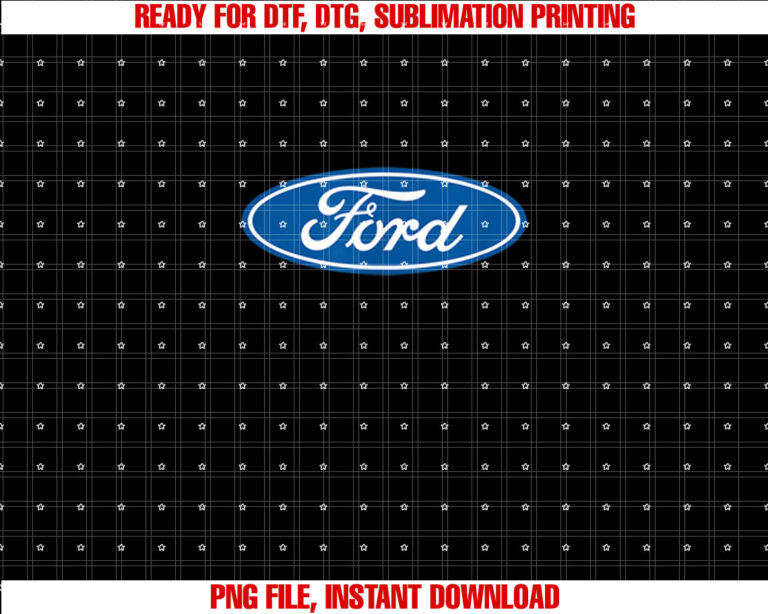 Ford Oval Logo Shirt  PNG, DTF, DTG, Sublimation Design
