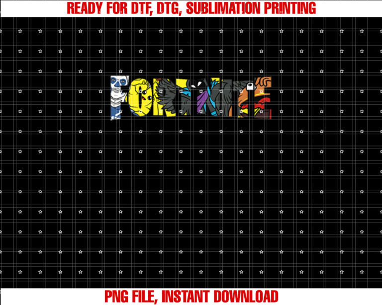 Fortnite Fall Character Fill Shirt  PNG, DTF, DTG, Sublimation Design