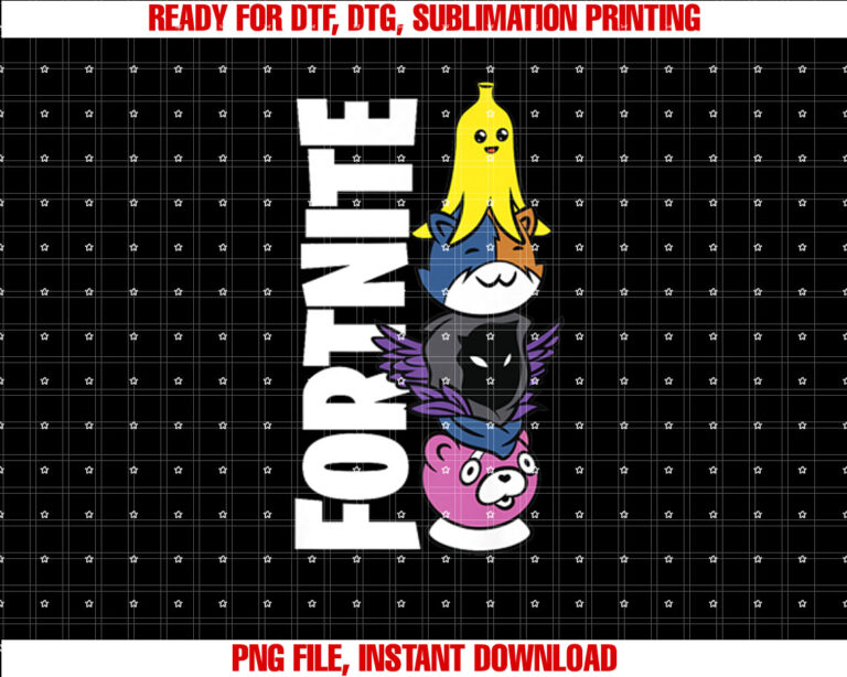 Fortnite Totem Premium Shirt  PNG, DTF, DTG, Sublimation Design
