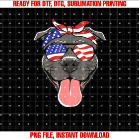 Fourth of July Dog Lovers Patriotic Pup for Men Women Kids Shirt  PNG, DTF, DTG, Sublimation Design