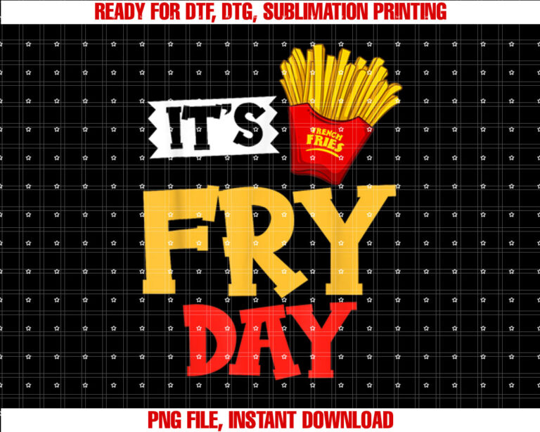 French Fries Fryer Cutter Recipe Oven Shirt  PNG, DTF, DTG, Sublimation Design