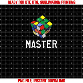 Fun Cube Master Shirt  PNG, DTF, DTG, Sublimation Design
