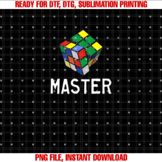 Fun Cube Master Shirt  PNG, DTF, DTG, Sublimation Design