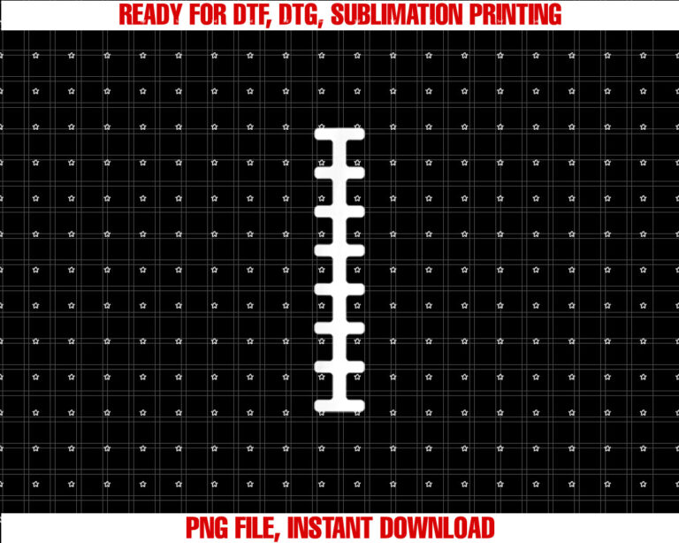 Fun Easy Halloween Football Costume Ball Laces Brown Shirt  PNG, DTF, DTG, Sublimation Design