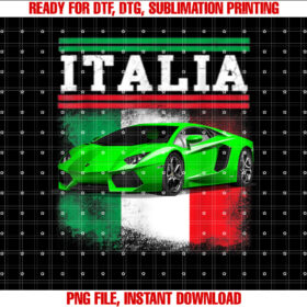 Fun Italian Exotic Supercar for Men Women and Children Shirt  PNG, DTF, DTG, Sublimation Design