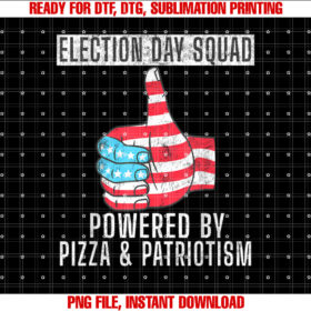 Fun Voting Booth Poll Worker Volunr Election Day Squad Shirt  PNG, DTF, DTG, Sublimation Design