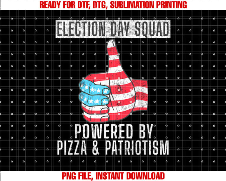 Fun Voting Booth Poll Worker Volunr Election Day Squad Shirt  PNG, DTF, DTG, Sublimation Design