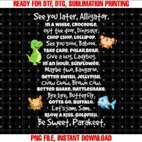 Fun Ways to Say Goodbye Shirt  PNG, DTF, DTG, Sublimation Design