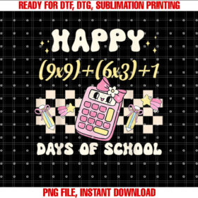 Funny 100th Day Math Formula 100 Days of School Math Teacher Shirt  PNG, DTF, DTG, Sublimation Design