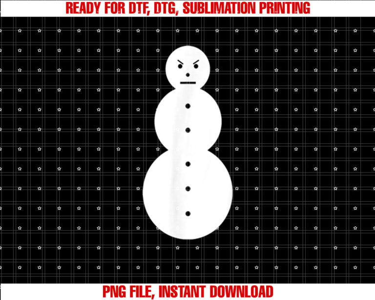 Funny Angry Snowman the Jeezy Snowman Shirt  PNG, DTF, DTG, Sublimation Design