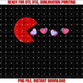 Funny Boys Girls Kids Cute Hearts Valentines Day Shirt  PNG, DTF, DTG, Sublimation Design