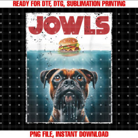 Funny Drooling Boxer Jowls Fawn Dog Mom Dog Dad Burger Shirt  PNG, DTF, DTG, Sublimation Design