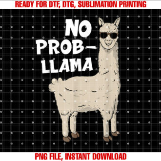 Funny Llama Design for Men Women Kids Llama Alpaca Animal Shirt  PNG, DTF, DTG, Sublimation Design