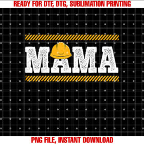 Funny Mama Construction Excavator Kids Boys Matching Family Shirt  PNG, DTF, DTG, Sublimation Design
